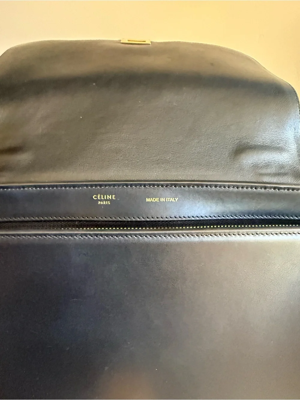 Celine Top Handle Bag in Black, Navy & Red with COA Authentic!!